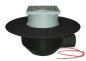 Preview: Dachablauf DN110 waagrecht mit PP-Kragen und Heizung (10-30W/230V). Begehbar-148x148mm/137x137mm  HL64.1BF/1